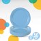 50 Count Light Blue Paper Plates Durable Disposable Elegant Party Plates For Events 7"